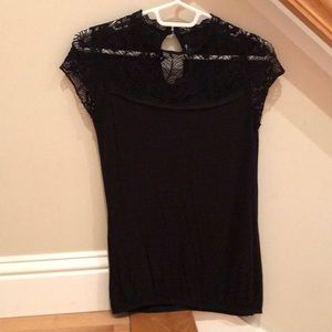 Dorothy Perkins Black Laced Top